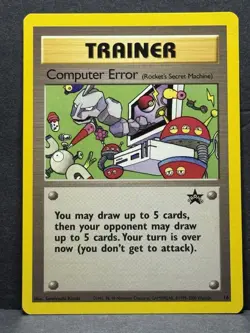 Pokemon Card Computer Error 16 WOTC Black Star Promo LP - Image 1