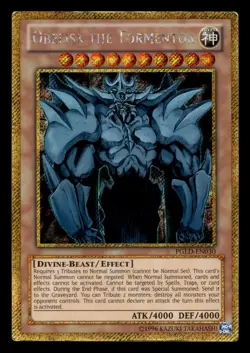 Obelisk The Tormentor PGLD-EN030 Gold Secret Rare Yugioh Card - Image 1