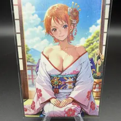 Nami One Piece Anime Waifu Card Doujin ACG Goddess Holo - Image 1