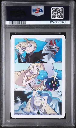 2017 POKEMON PLAYING CARDS LILLIE, GLADION & LUSAMINE KING OF CLUBS PSA 10 - Image 2