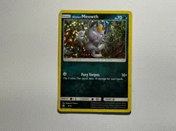 Alolan Meowth 8/12 Holo Rare McDonald's Promo Card 2017 Pokemon TCG MP - Image 2
