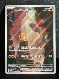 Pokemon TCG Charmander 168/165 SV Scarlet & Violet 151 Card NM Condition - Image 1