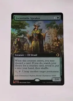 Formidable Speaker Extended Art Foil Lorwyn Eclipsed Card #0366 MTG LP - Image 1