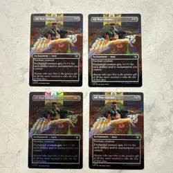 Magic the Gathering MTG All That Glitters Full Art Play Set Of 4 - Image 1