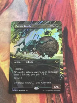 Debris Beetle - Foil - Borderless Aetherdrift MTG - Image 1