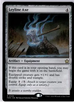 1x MTG Leyline Axe - Foundations Rare! NM Mint! Ships Fast! - Image 1