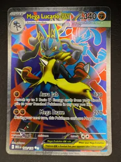 Mega Lucario EX Full Art 160/132 Pokemon Mega Evolution Near Mint - Image 1