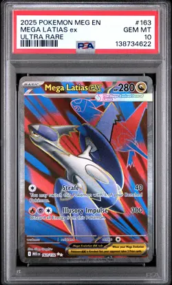 2025 POKEMON MEG EN-MEGA EVOLUTION ULTRA RARE #163 MEGA LATIAS EX PSA 10 - Image 1