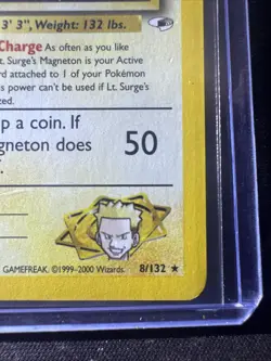 Pokemon TCG - Lt. Surge Magneto #8 - Pokemon Gym Heroes (2000)- Holo - NM - Image 5
