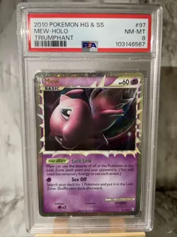 Pokemon Graded PSA 8 NM-MT Mew (Prime) 97/102 Triumphant Holo - Image 2