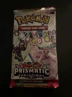 22.45g VERY HEAVY Prismatic Evolutions Pokemon Sealed Booster Pack New - Image 2