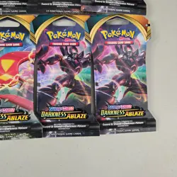NEW DARKNESS ABLAZE Sleeved Booster Pack Lot of 10 Pokemon TCG Sealed Ships FAST - Image 5