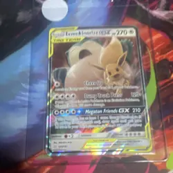Pokemon Eevee & Snorlax GX Sun & Moon Team Up TAG TEAM Ultra Rare Holo HP 270 - Image 3