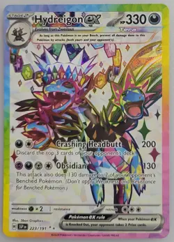 Hydreigon ex 223/191 Sv08: Pokemon Surging Sparks Holo NM - Image 1