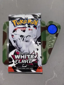 22.9g HEAVY Pokemon Scarlet & Violet White Flare Booster Pack New Sealed - Image 1