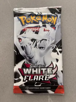 22.9g HEAVY Pokemon Scarlet & Violet White Flare Booster Pack New Sealed - Image 2