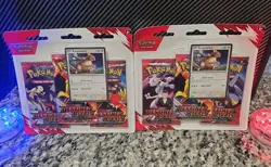 2x New Kangaskhan Destined Rivals 3 Pack Blisters Sealed Pokemon Scarlet Violet - Image 1