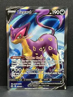 Liepard V 180/198 Chilling Reign Full Art Pokemon TCG Ultra Rare - NM - Image 1