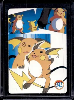 Pokemon Pocket Monsters Vending Pikachu Holo Prism Vintage Sticker #334 #342 - Image 2