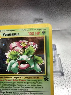 Pokemon Venusaur #13 Holo Black Star Promo Wizards Of The Coast 1999-2000 - Image 4