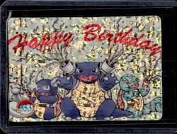 Pokemon Pocket Monsters Vending Blastoise Pikachu Holo Vintage Sticker #353 #359 - Image 1