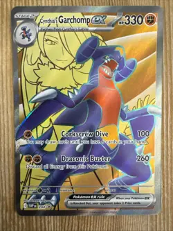 Pokemon TCG Cynthia's Garchomp ex SVP204 Black Star Promo NM - Image 1