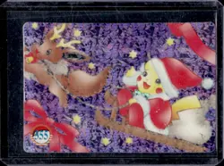 Pokemon Pocket Monsters Vending Pikachu Prism Holo Vintage Sticker #355 #357 - Image 1