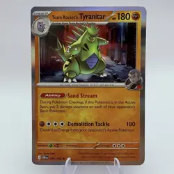 Pokemon - Team Rocket's Tyranitar 96/182 - Destined Rivals NM HOLO - Image 1