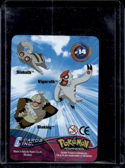 2004 Pokemon Slaking Vigoroth Slakoth Action Advanced Evolution Italy #14 - Image 2