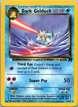 Team Rocket #37/82 Dark Golduck Pokemon Moderately Played - Image 1