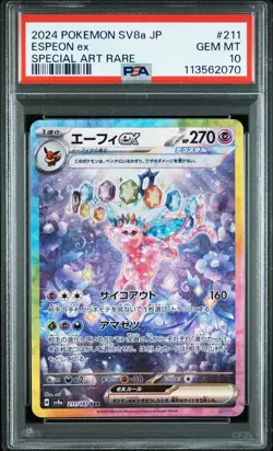 2024 POKEMON JAPANESE TERASTAL FEST EX SPECIAL ART RARE #211 ESPEON EX PSA 10 - Image 1