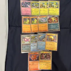 Pokemon TCG Cosmos Holos Scarlet And Violet Lot Of 14 All Near Mint - Image 1