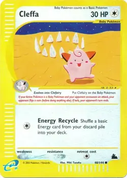 Cleffa - 48/144 - Pokemon Skyridge Reverse Holo Rare Card NM - Image 1