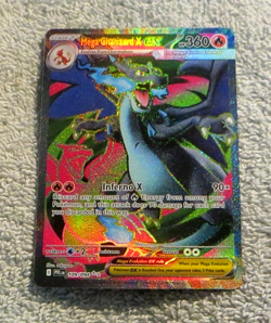 Mega Charizard X EX 109/094 Ultra Rare Full Art Holo - Pokemon Phantasmal Flames - Image 1