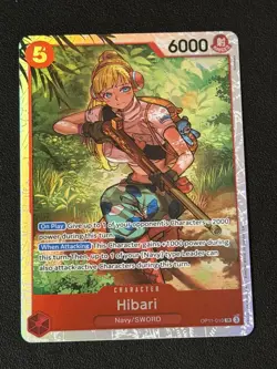Hibari OP11-010 SR A Fist of Divine Speed - ONE PIECE Card Game English NM - Image 1