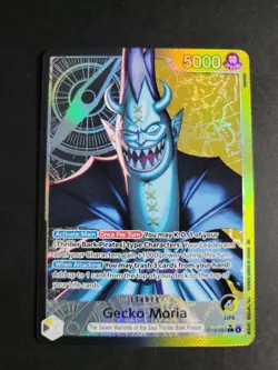 Gecko Moria (Alternate Art) OP14-080 Leader One Piece The Azure Sea's Seven - Image 1