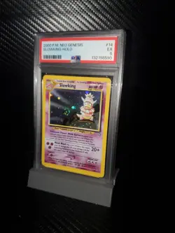 2000 POKEMON NEO GENESIS 1ST EDITION #14 SLOWKING-HOLO PSA 5 - Image 1