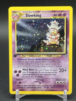 Pokemon Slowking Neo Genesis English 14/111 1st Edition Holo LP - Image 1