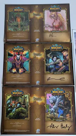 WoW TCG World of Warcraft Signed Promos Robinson Olivetti Horley Palumbo Prints - Image 2
