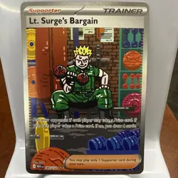 Lt. Surge's Bargain 185/132 Special Illustration Rare Pokemon Mega Evolution - Image 1