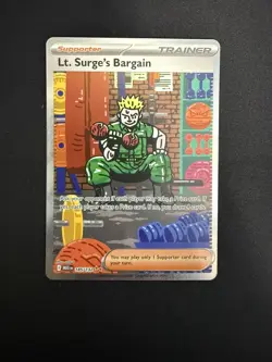 Lt. Surge's Bargain 185/132 Special Illustration Rare Pokemon Mega Evolution - Image 1