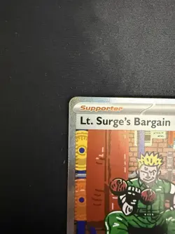 Lt. Surge's Bargain 185/132 Special Illustration Rare Pokemon Mega Evolution - Image 3