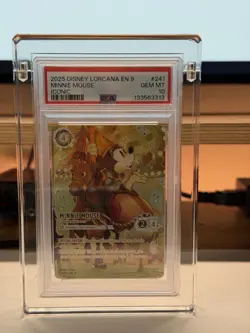 2025 Disney Lorcana Fabled Minnie Mouse Sweetheart Princess Iconic #241 PSA 10 - Image 3