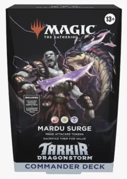1x Tarkir Dragonstorm: Commander Deck: Mardu Surge New Sealed Product - Magic: - Image 1
