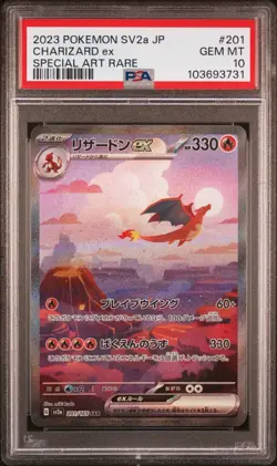Charizard ex 201/165 Sv2a: Pokemon Card 151 Holo (Japanese) PSA 10 GEM MT - Image 1