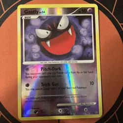 Pokemon TCG Stormfront Gastly Reverse Holo Card 62/100 NM - Image 1