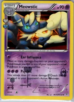 Meowstic RC15/RC32 Reverse Holo Generations: Radiant - Pokemon Card - NM - Image 1