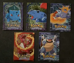 1999 Topps Pokemon First Movie & TV Animation Card Lot Vintage- 2 Holo All NM LP - Image 1