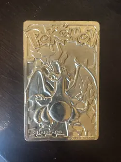 Charizard - 23K Gold Plated Pokemon Card Burger King Promotion 1999 Nintendo - Image 1