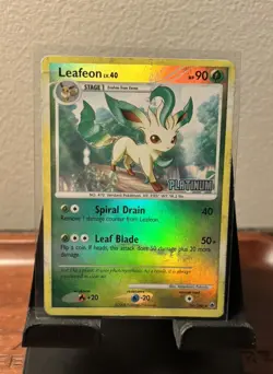 Leafeon 24/100 Majestic Dawn 2008 PLATINUM Reverse Holo Pokemon Card TCG - Image 1